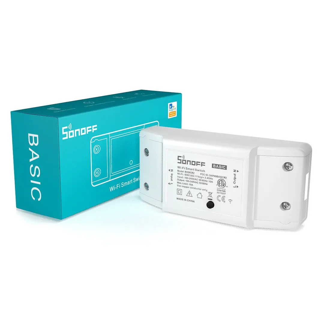 Интеллектуальный выключатель света SONOFF BasicR2 Wi-Fi переключатель пускового автомата для умный беспроводной пульт дистанционного управления DIY Wi-Fi выключатель света Умный дом работать с Alexa Google Home
