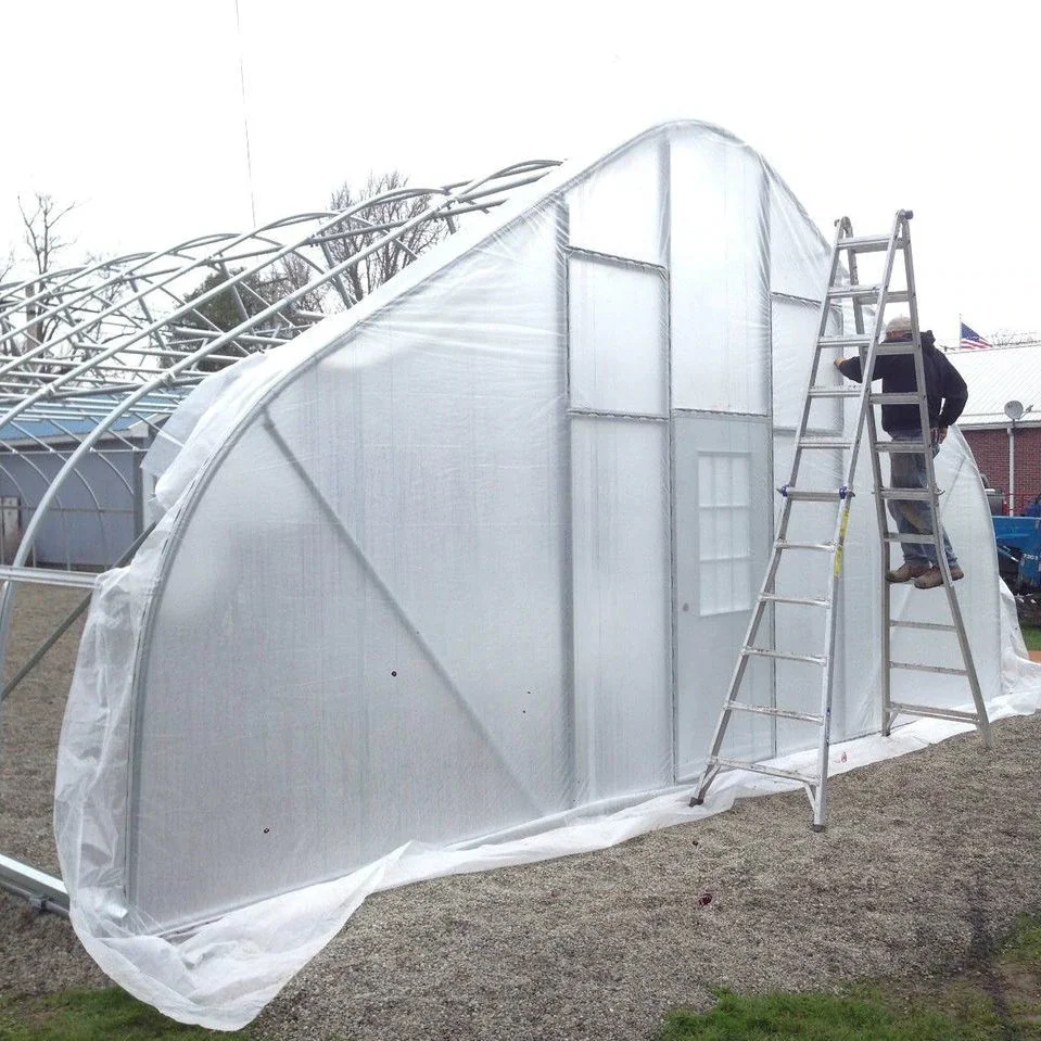 20ft 30ft High Tunnel Hoop Greenhouse DIY kit with Solarig Covering 156g 172g (62248447981)