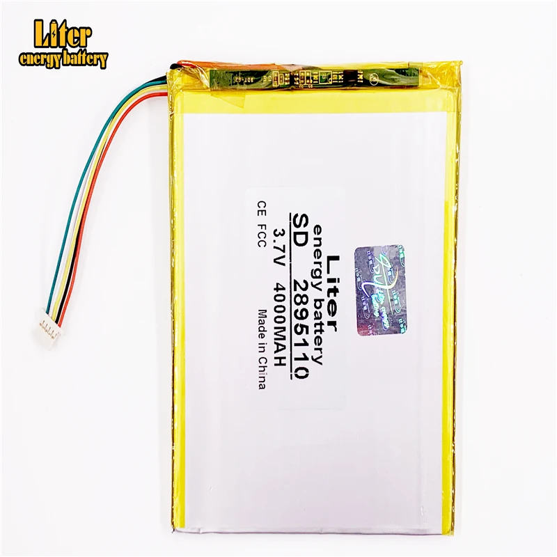 5 линия литий-полимерный аккумулятор 2895110 3095110 3,7 V 4000mAh аккумуляторная батарея