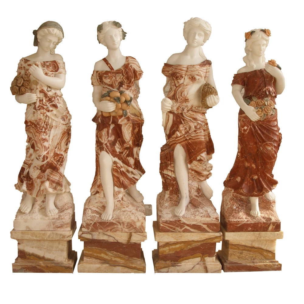 
 Цена по прейскуранту завода-изготовителя сад 4 Сезона Женские скульптуры мраморная в натуральную величину для детского женские статуи  