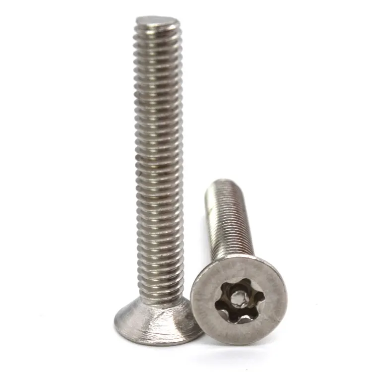 Stainless steel torx anti-theft countersunk flat head screw