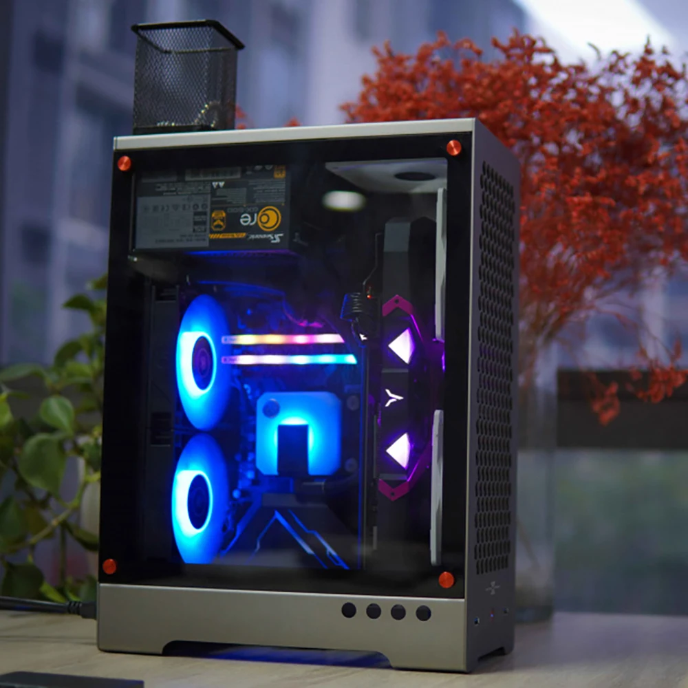  Мини-корпус MATX C1 корпус из алюминиевого сплава для ПК настольное шасси «сделай сам» с установкой игр и домашнего