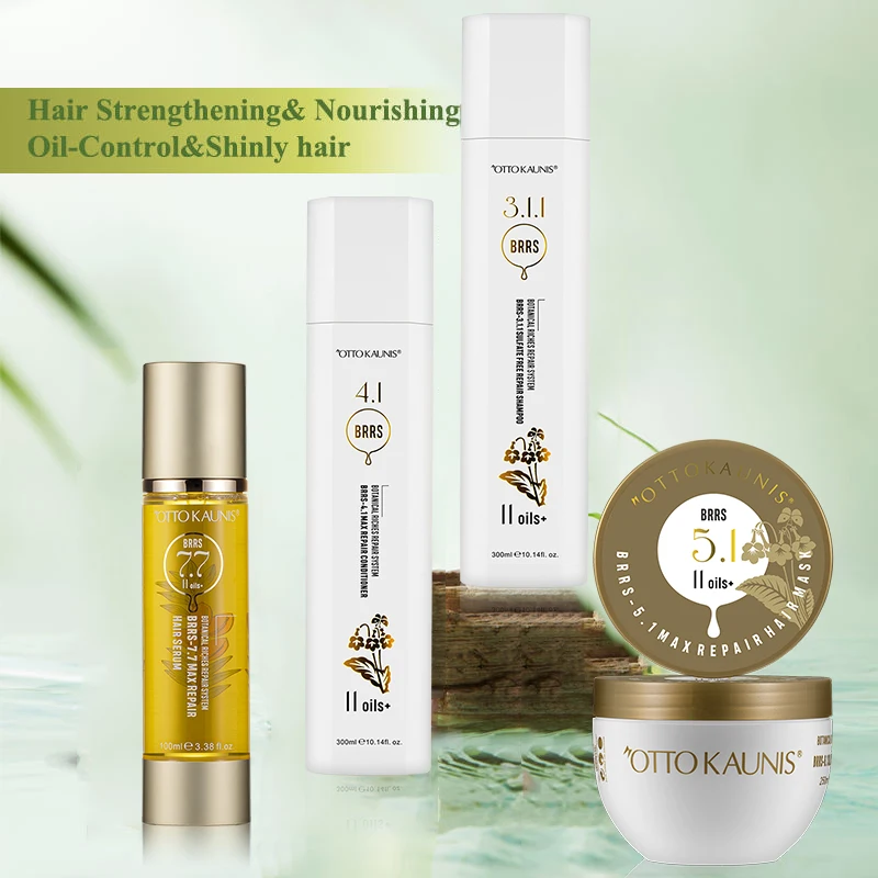 Private Label Custom Hair Care Set Kits Oem Natural Rosemary Olive Coffee Coconut Oil Repair Shampoo and Conditioner Set