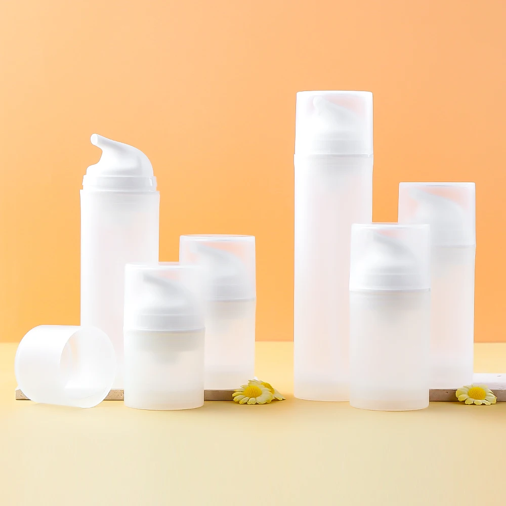 JXPACK Luxury Cosmetic Vacuum Airless Bottle with 30ml 50ml 80ml 100ml 120ml 150ml Plastic Airless Lotion Pump Bottle