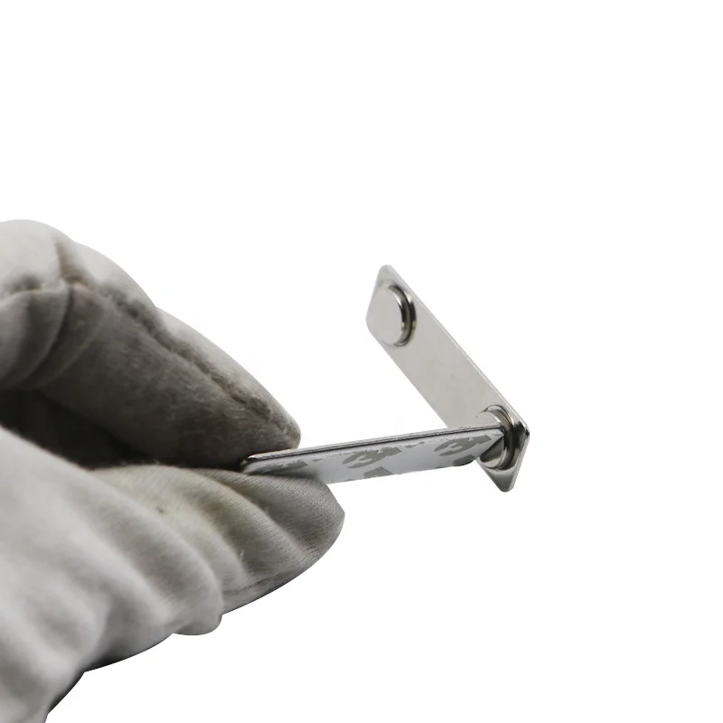 Steel Plate One Magnets Inside 45x13mm Metal Magnetic Name Badge Magnet