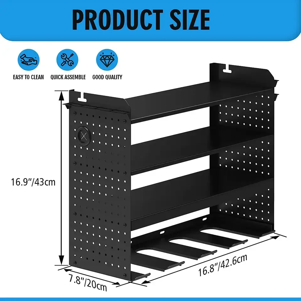 Heavy Duty Metal Removable Power Tools Storage Organizer Workshop Warehouse Garage Drills Charging Station Rack