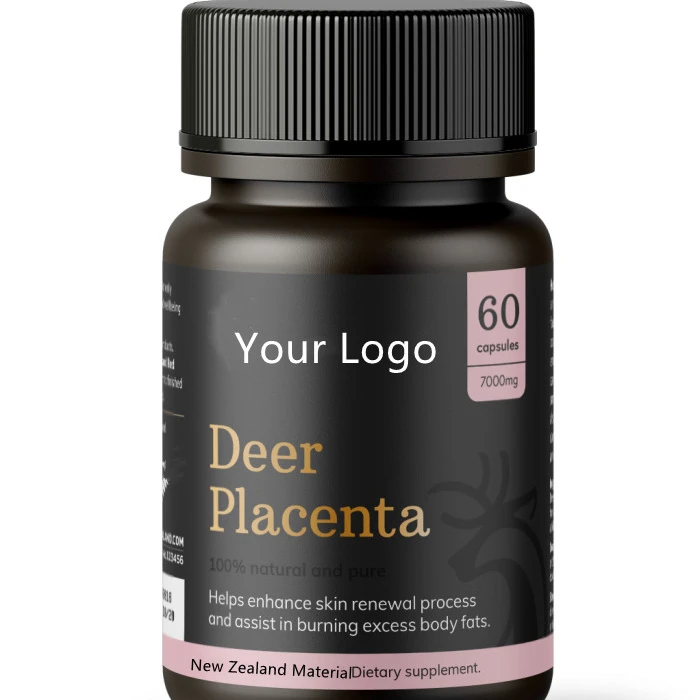 Wholesale Private Label Healthcare  Supplement New Zealand Deer Placenta  Softgel Capsules Skin Renewal Supports Immune Health