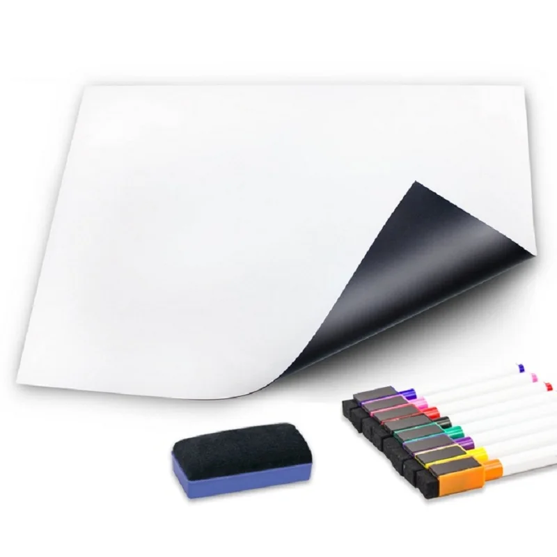 Custom Size Dry Erase Magnetic Calendar Fridge Magnet Board for Refrigerator Erasable Magnetic Weekly Planner Whiteboard