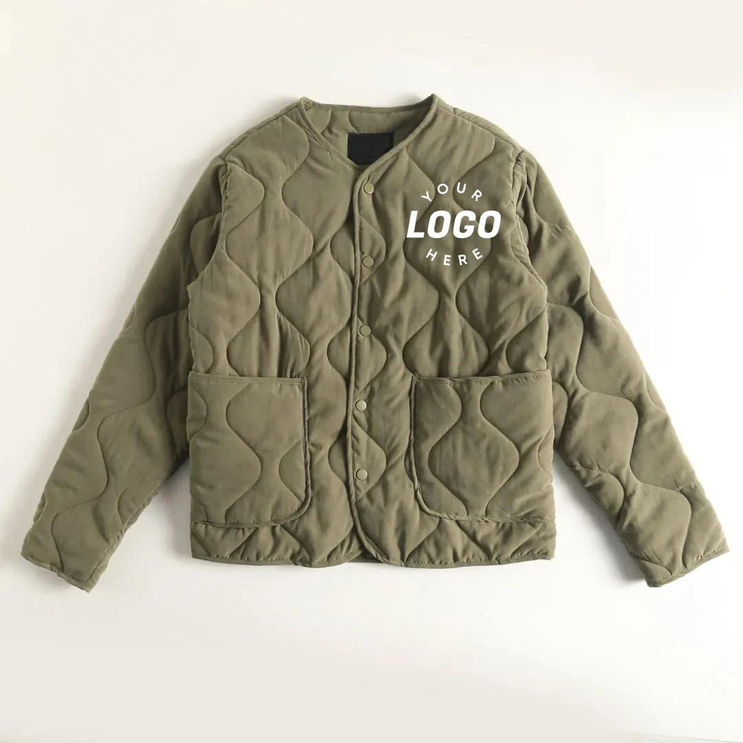 Wholesale custom casual autumn winter quilting M65 quilted liner jacket for men