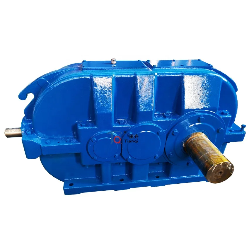 DBY DCY Cylindrical gearbox 90 degree Right Angle Bevel Gear Speed Reducer 2 3 Stage Hardened Gear Transmission