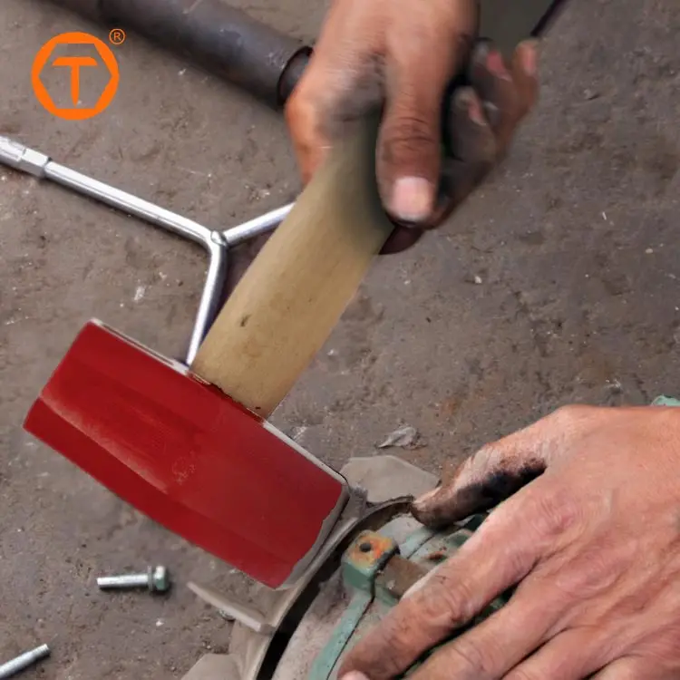 Carbon steel heavy wooden handle metal hammer china custom big hammer