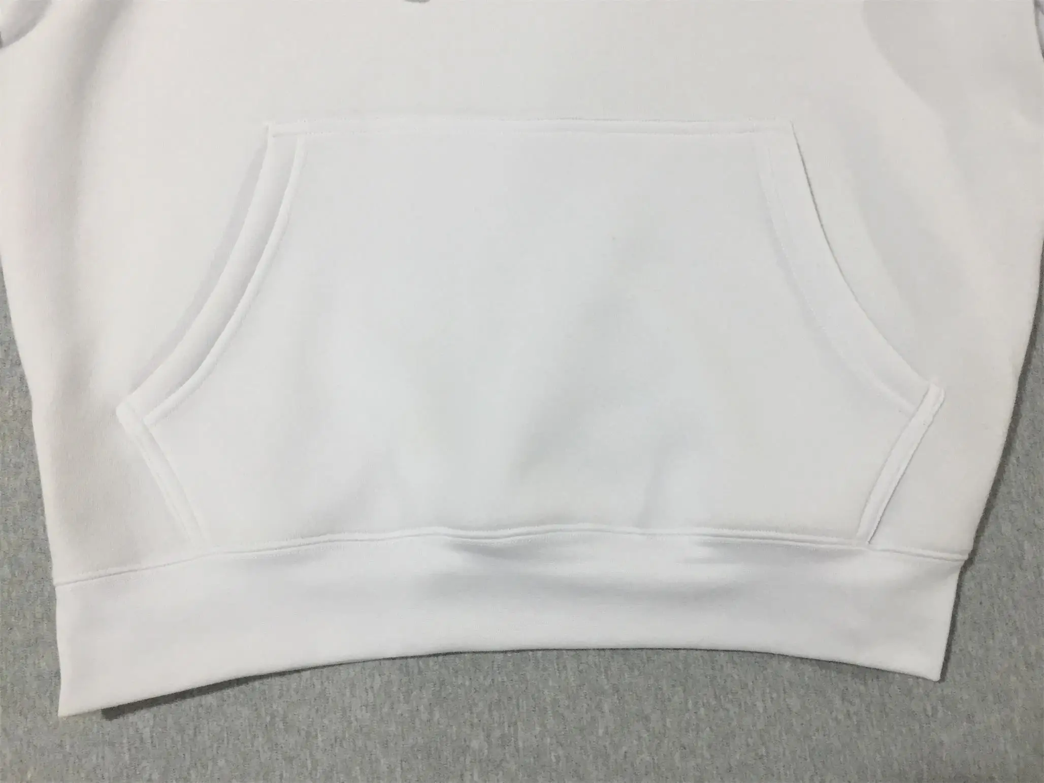 Free shipping USA Blank White Polyester Hoodie With Pocket 260gsm for Sublimation
