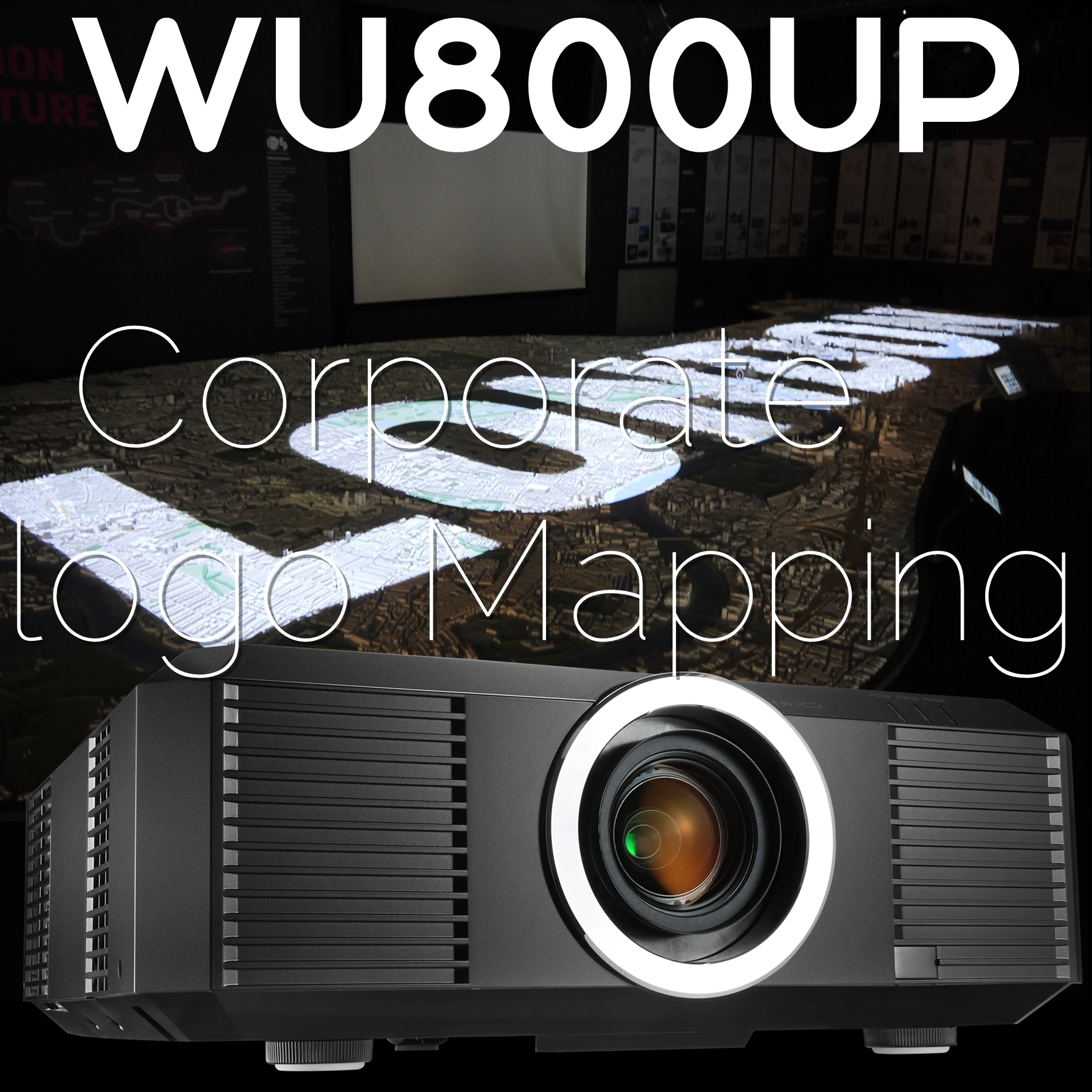 
VIVIBRIGHT PRWU800UP full hd 3d laser dlp led projector wireless video projector 360 degree dome outdoor projector 