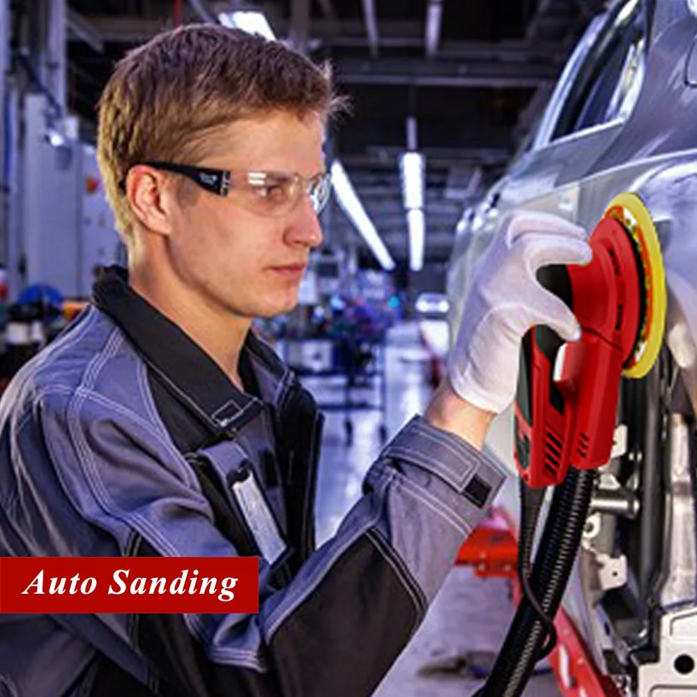 350W Constant Speed 150mm  Industrial Power Tools 5mm 2.5mm Eccentricity Brushless Electric Orbital Sander