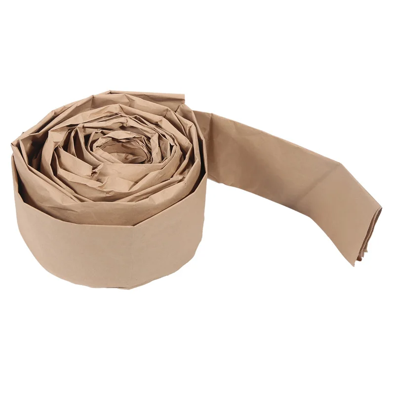 GRS Eco Friendly Void Fill Kraft Paper Brown Wrapping Paper Roll for Packing & Moving Fan Fold Cushioning 100% Recycle Paper