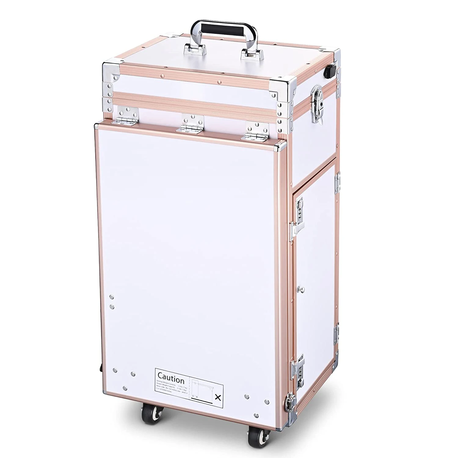 Профессиональный косметический Органайзер коробка с портативным маникюрным столом для ногтей на колесах выдвижным ящиком настольный