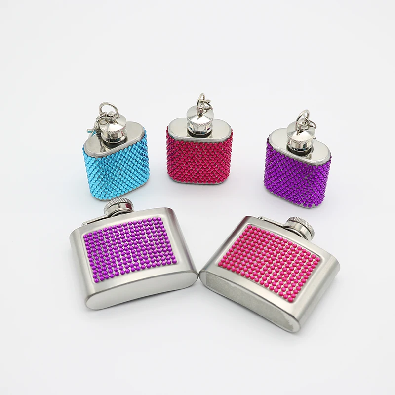 
Amazon ebay 1oz mini stainless steel whiskey keychain hip flask 