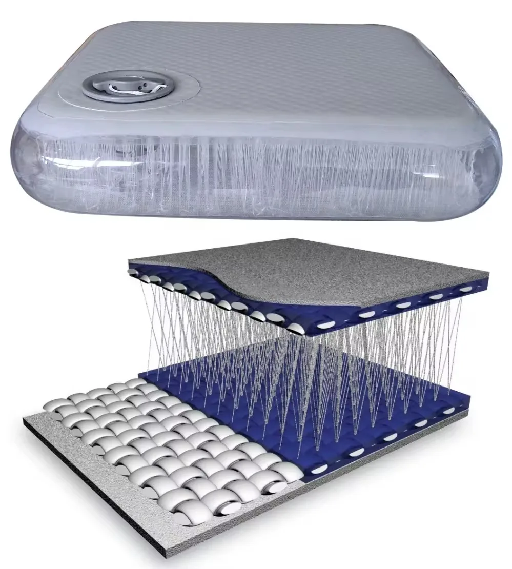 CAMORO PVC Inflatable Cushion Backrest Canoe Kayak EVA Backrest Adjustable Handle Inflatable Backrest for Surfing Fishing