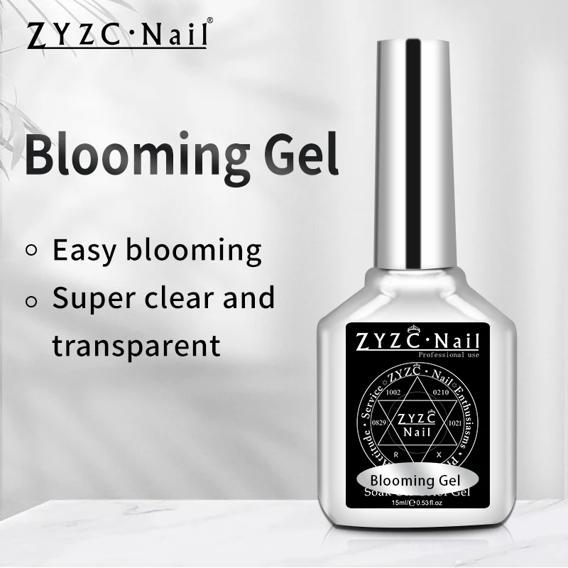 ZYZC nail supplies blossom bubble nails marble blooming gel for nails art salon Private label bloom bubble color gel polish
