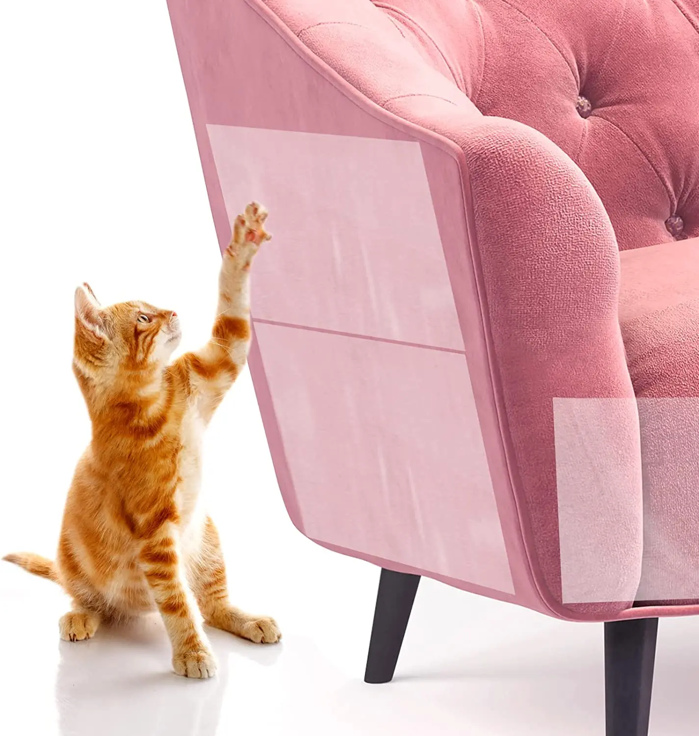 Cat Scratch Deterrent Tape, Cat Repellent for Furniture Cat Scratching Pad