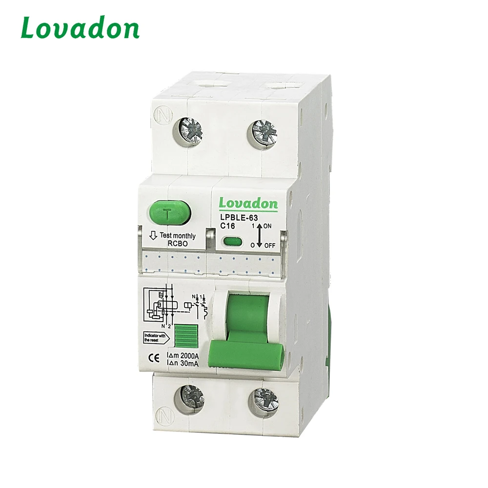 Новый тип протектор RCD 1 P + N 16 Amp УЗО устройства остаточного тока