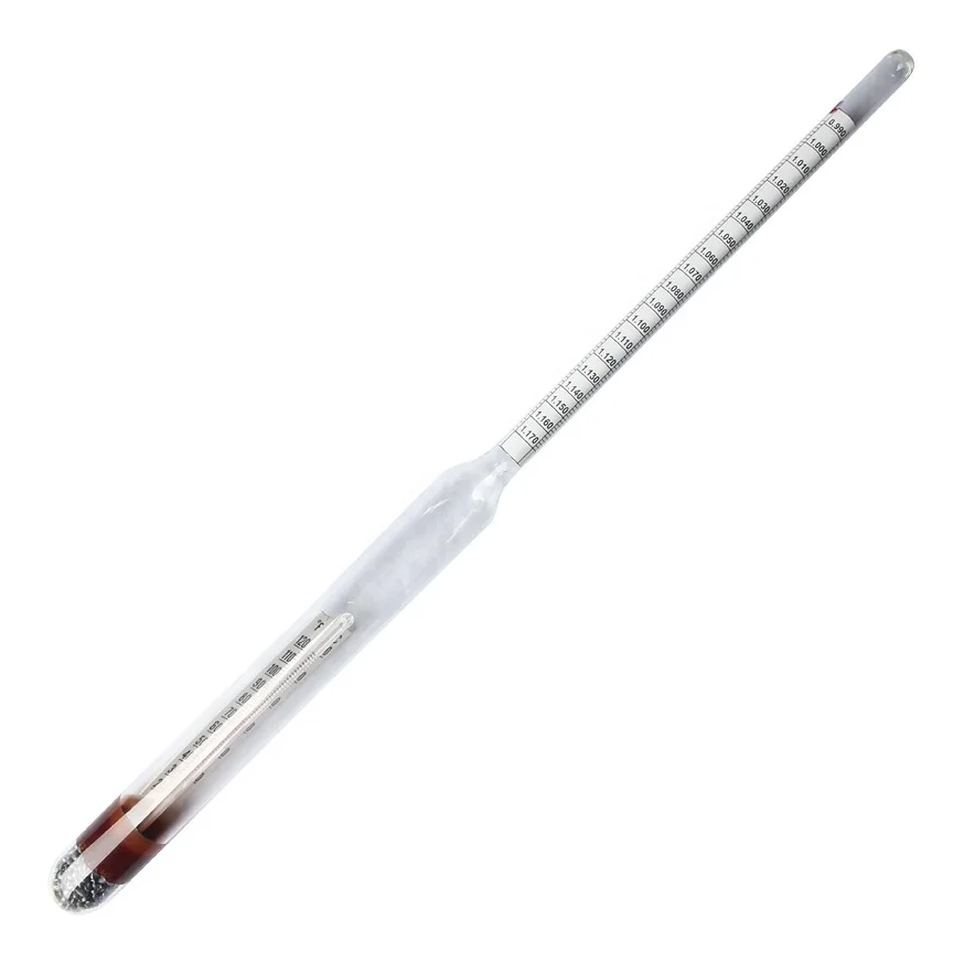 Wine and Brix Hydrometer with Thermometer for Home Brewing
