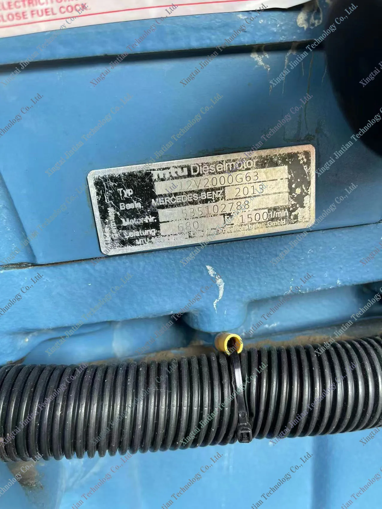 630kW/780kVA MTU 12V2000G63  Used Diesel Generator