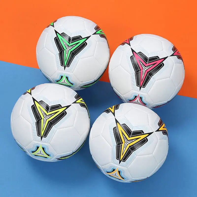 Wholesale New Size 5 Soccer Ball Custom Logo Eva Game Football Training Equipment Professional Soccer Balls