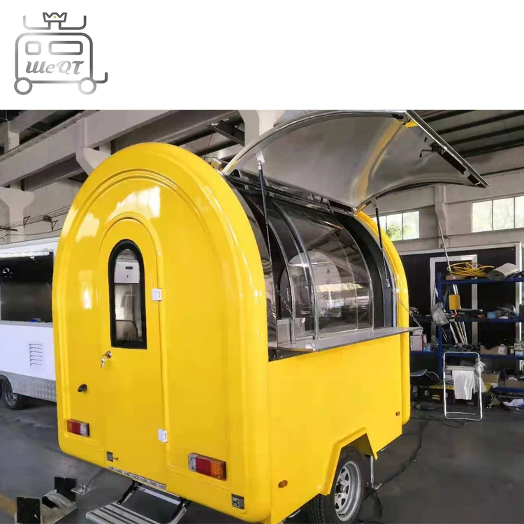 We QT 2021 smoker trailer car pizza hot dog fast food trailer for sale food trailer cart truck can be customized