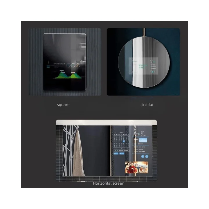 Solid Structure Half Mirror Plate Beam Splitter T/R=50:50 30:70 Spectroscope Glass Kitchen Bathroom Hotel Advertising Machines