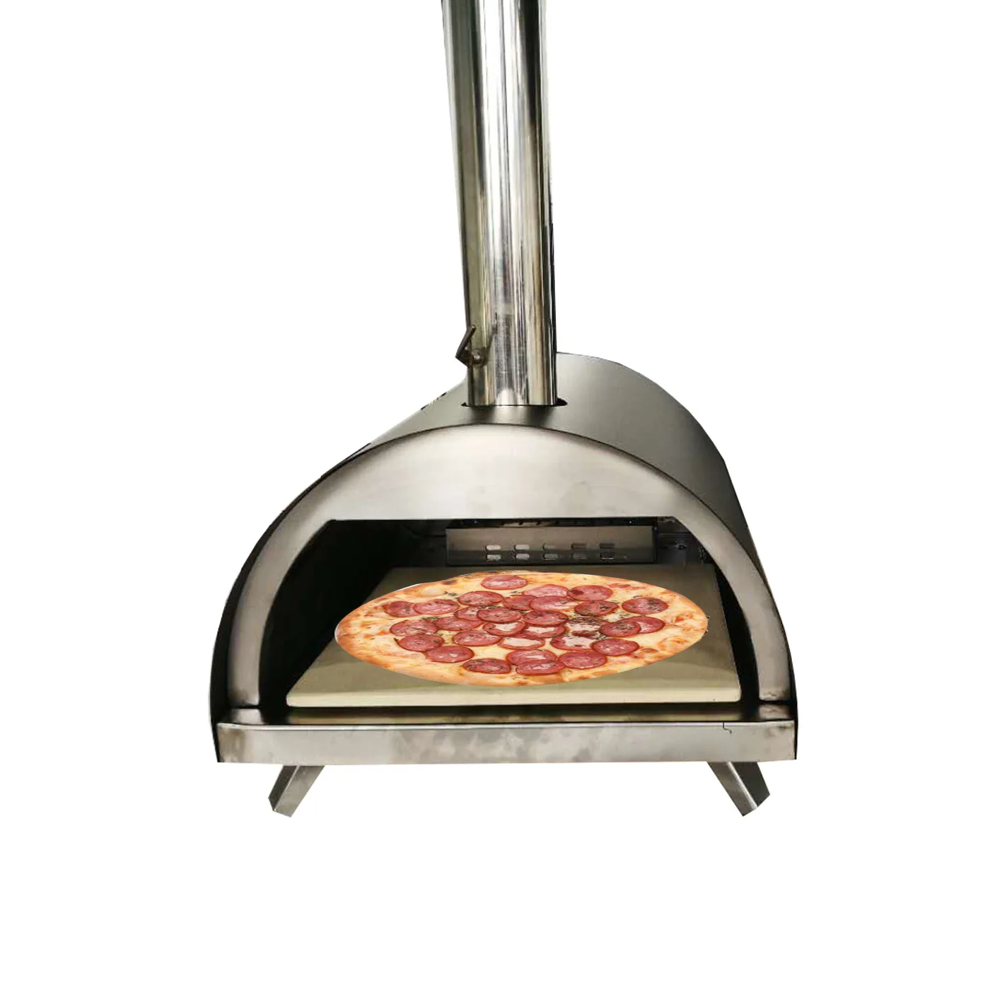 Warmfire Hot Sale Portable Mini Pellet Charcoal Grills Wood Pizza Oven,outdoor Single Free Spare Parts Fired BBQ Pizza Ovens 3kw