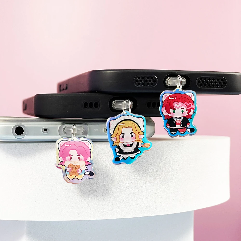 USB Port Cover Anti Dust Plugs Acrylic Charm Stopper Protector Dustproof Cap Type-C Port Dust Plugs USB Charging Protector Plugs