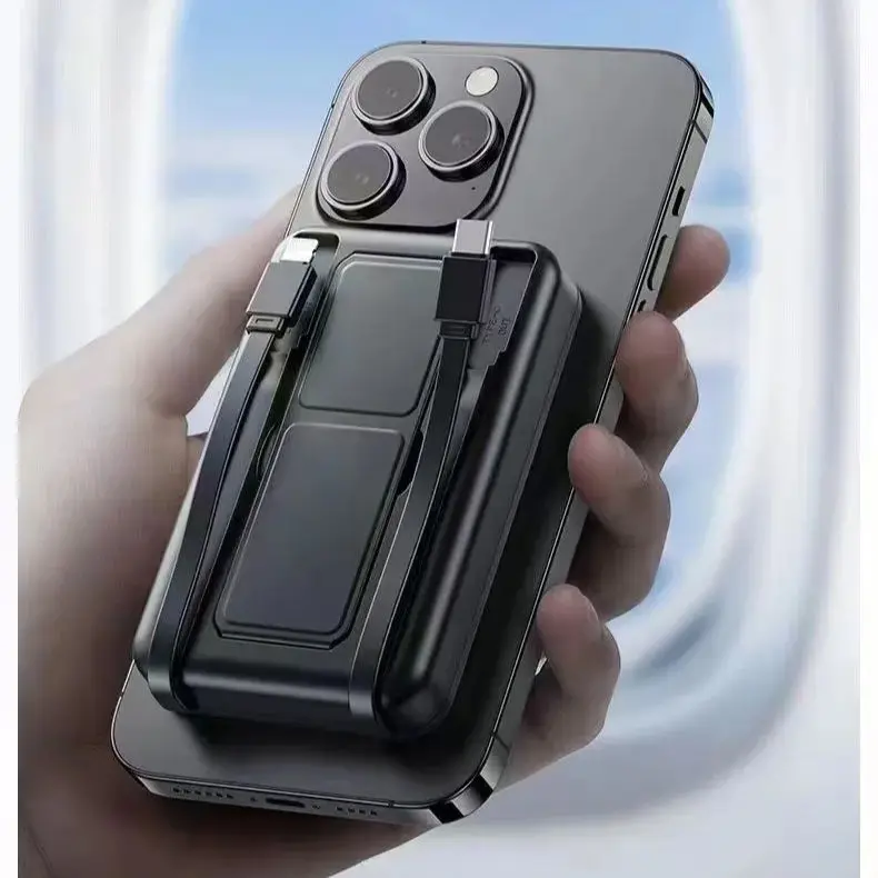 Foldable Portable Power Bank 10000mah Fast Charging 22.5w Pd Magnetic Power Bank Suitable For Iphone And Type-c
