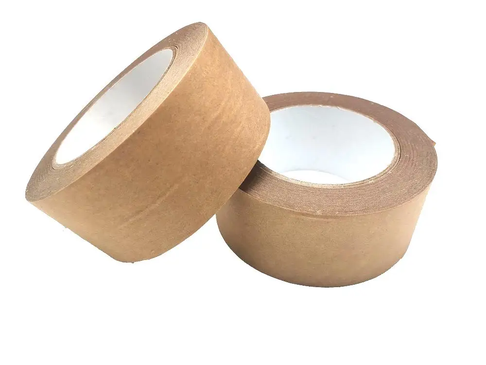 Laminated Waterproof High Water Free Self Adhesive Sealing Packing Kraft Paper Tape self adhesive medical tape