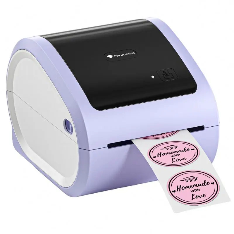Phomemo 4inch D520-BT thermal shipping printer blue tooth warehouse home use USB with FedEx UPS by window system
