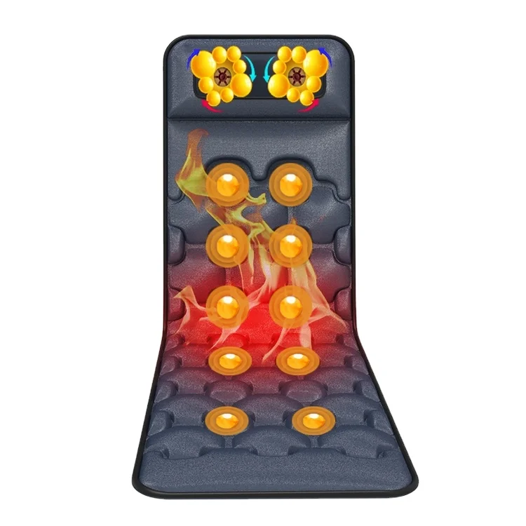 Full Body Pu Leather Back Electric Shiatsu Vibration Massage Pad Mattress Vibrator Seat Cushions With Heat