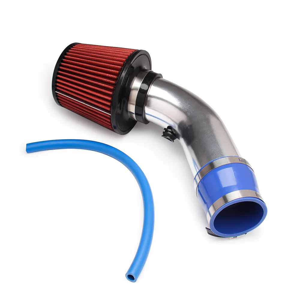
3inch 63mm 76mm Super Power Flow Air Intake Pipe High Flow Air Filter Intake Kit Sport Cold Air Intake Kits For Universal Car 