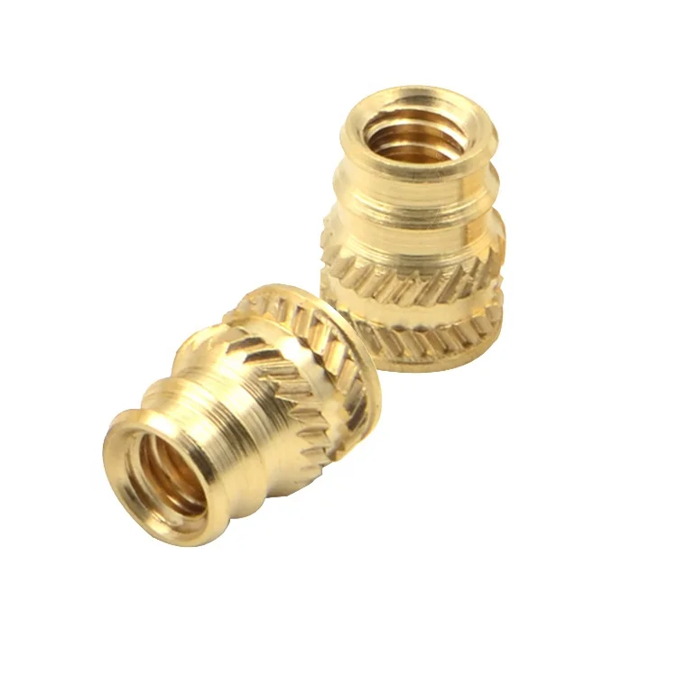 Big Inventory Hot Melt Brass Threaded Insert Nut for Plastic TSL-M3x5.56-OD4.37 IUB-M3-2  6030H-B-M3