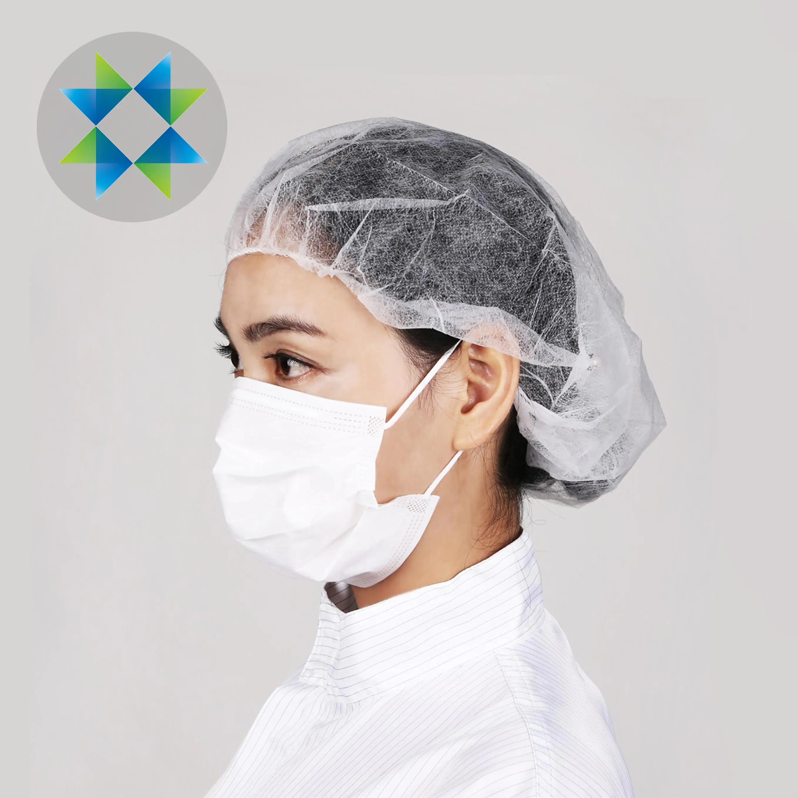 SKPURE whole sale high quality disposable non-woven Bouffant hair net cap