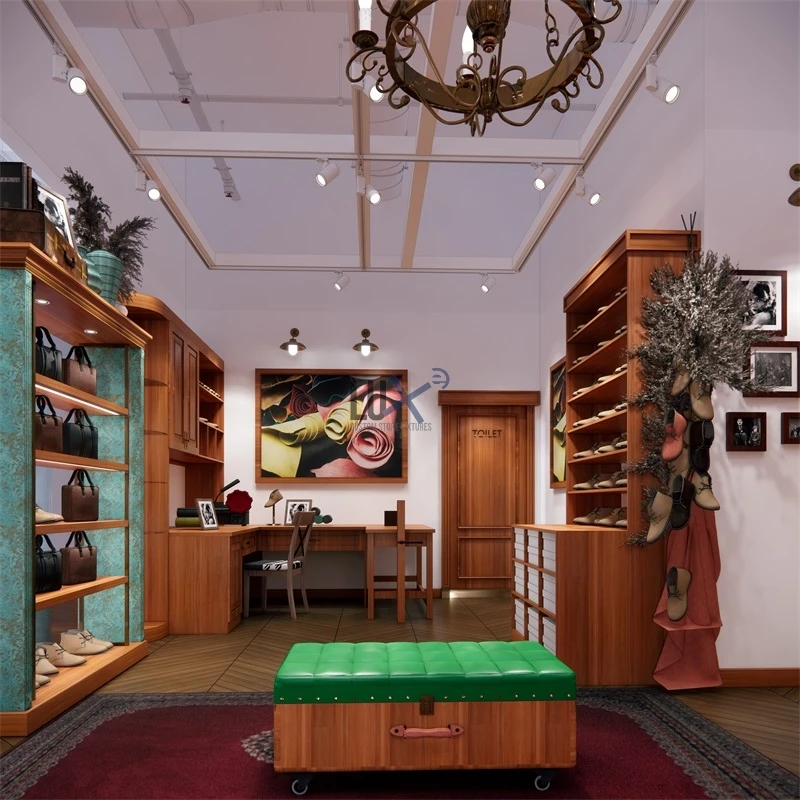 Роскошный дизайн уникальное украшение для обувного магазина витрина обуви на заказ Настольная деревянная