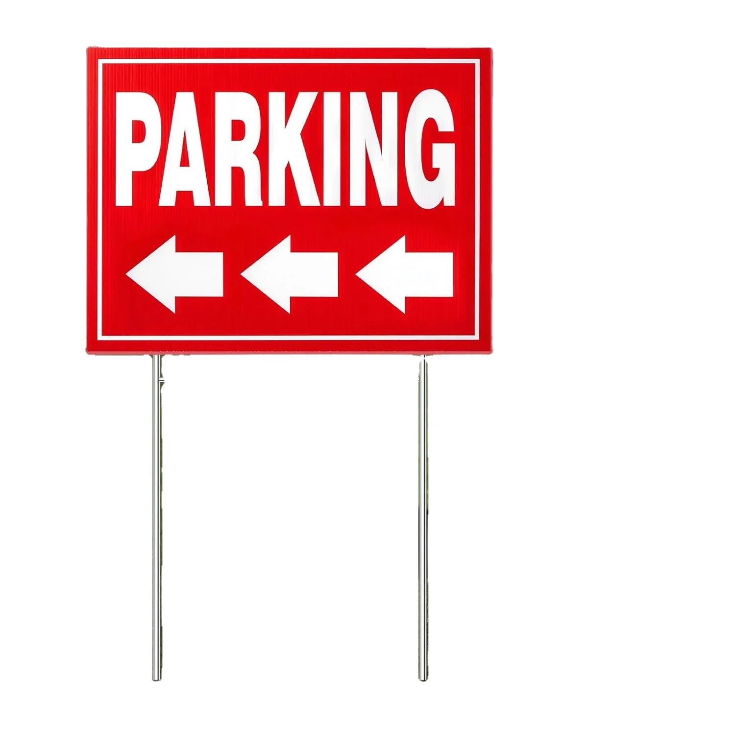 Customized reflective parking arrow direction signs for sale wholesale Event Parking Sign with Directional Arrows