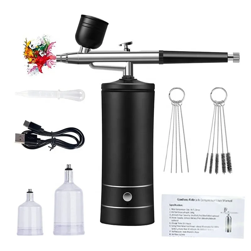 Cordless Aerografo Profissional Airbrush Cake Portable Paint Spray Gun Airbrush Compressor Kit