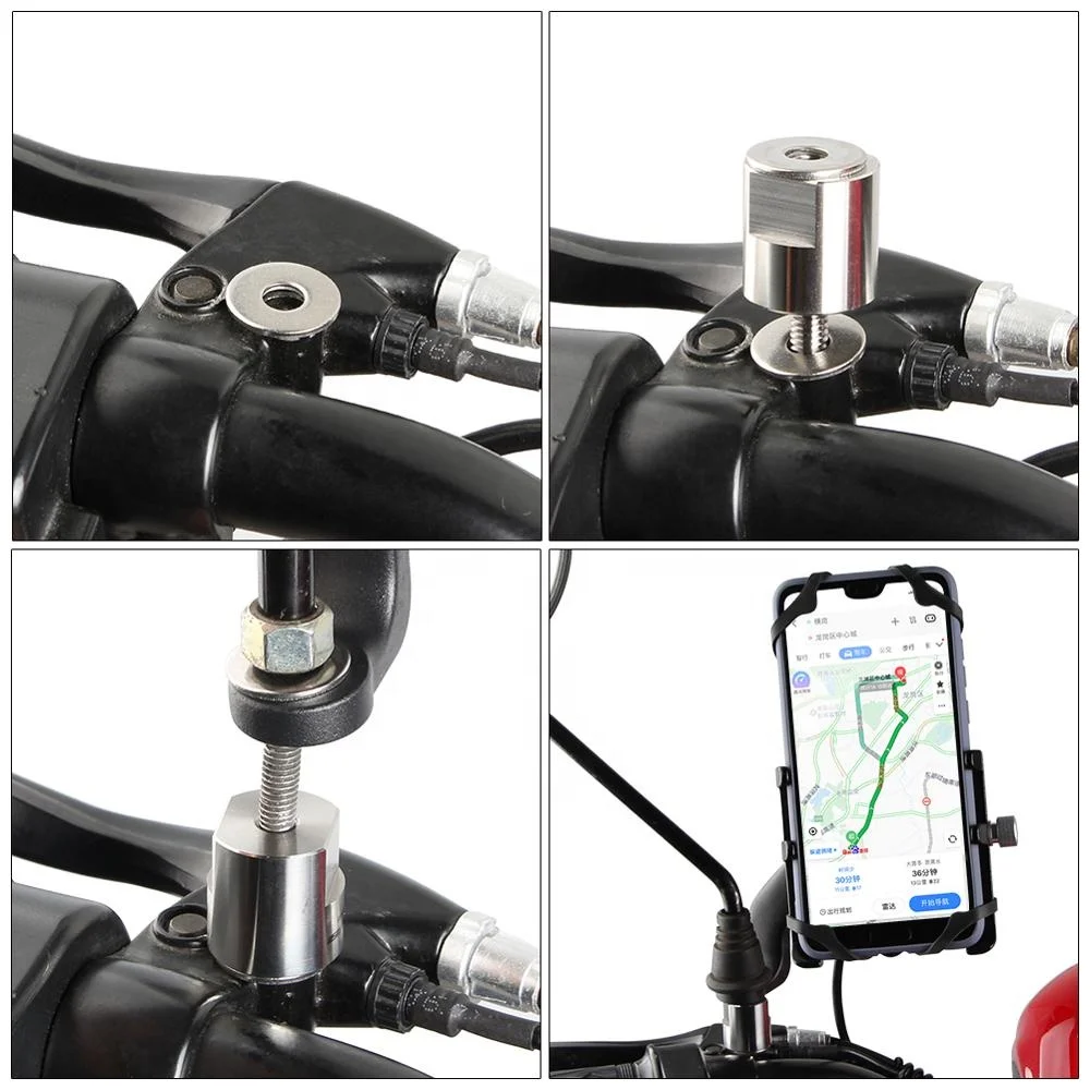 GUB MD232 Motorcycle Scooter Bike Rear Mirror Adapters M6 M8 M10 Clockwise Right Left hand thread Changing Screw Stud Bolts