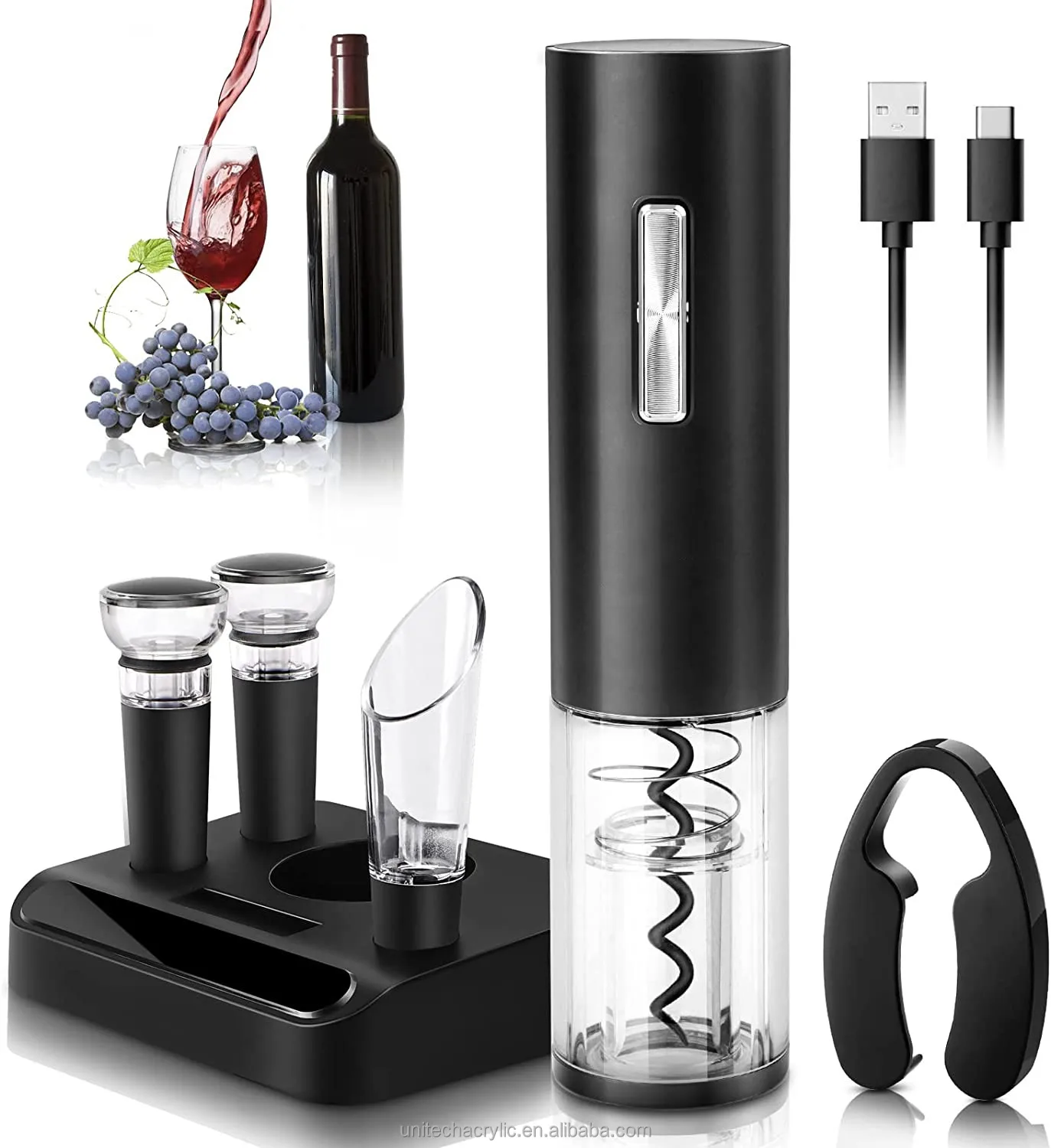 Hot New Luminous Buttons Smart Corkscrew Wine Bottle Electric Wine Opener