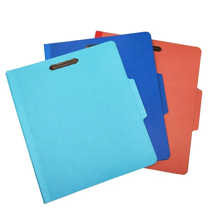 Basics Classification Folder with Fasteners Letter Size Cardboard File Folders