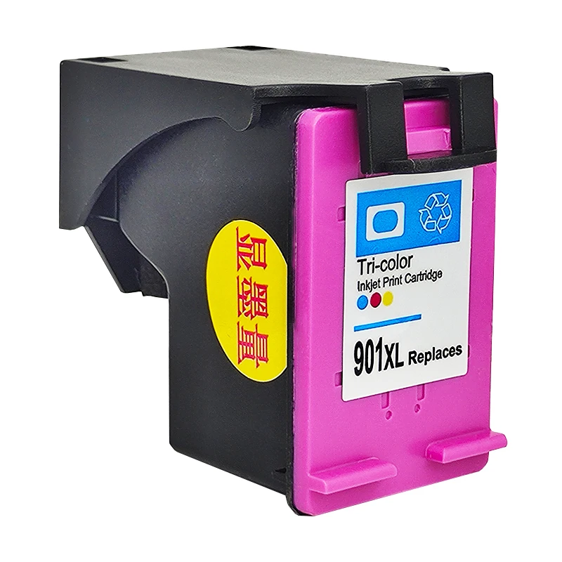 Compatible HP 901XL 901 XL ink cartridge for CC653AA CC656A CC654AE OfficejetJ 4580 J4660 J4680