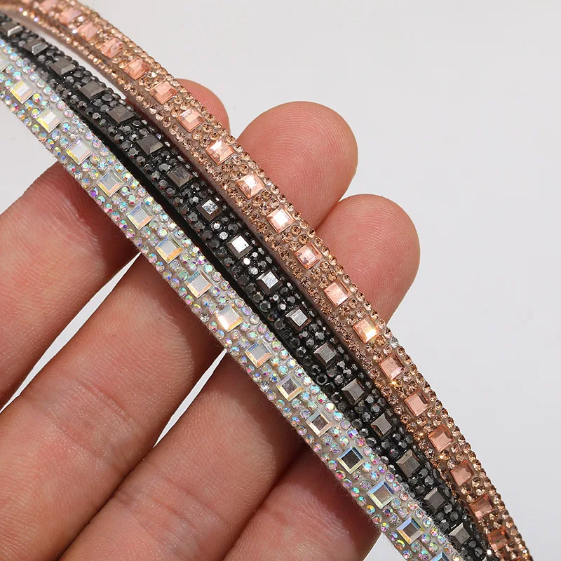 Fashion Sandals Accessories Rhinestone Diamond Cord Crystal Trimming Rope for Shoes