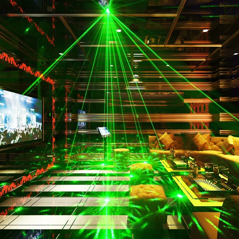 cheap laser show decoration laser projector 8 holes 128 patterns RGB disco party stage mini laser light
