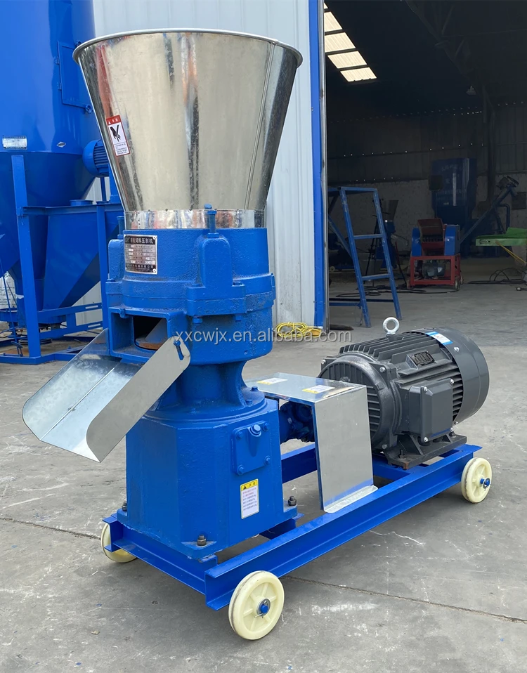 Small Wood Poultry Chicken Fish Pig Goat Cattle Cat Animal Pellet Pelletizing Machine Feed Processing Machineachine