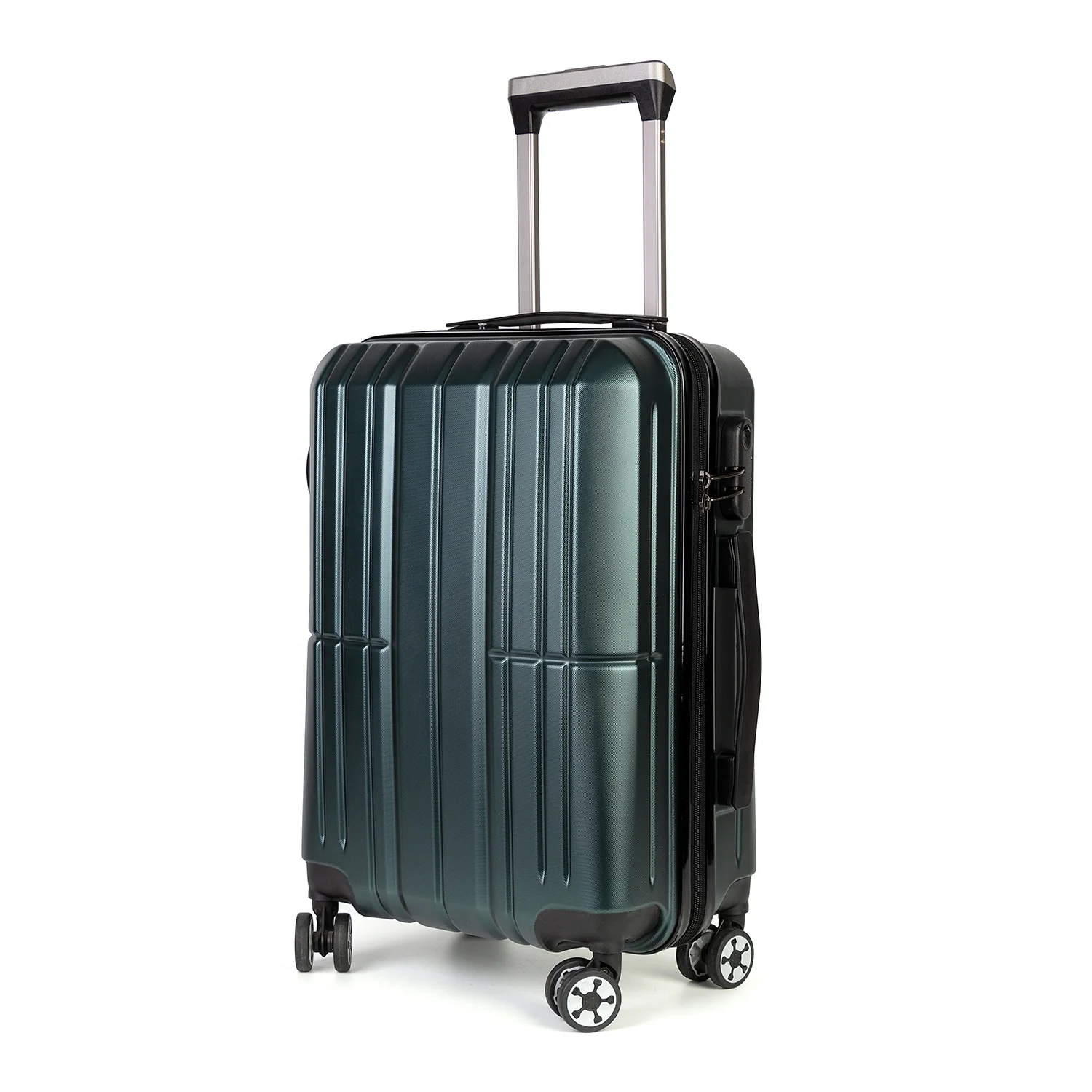 Поликарбонатный Дорожный чемодан Luggagebag TSA с замком на колесах из АБС-пластика 4 шт.